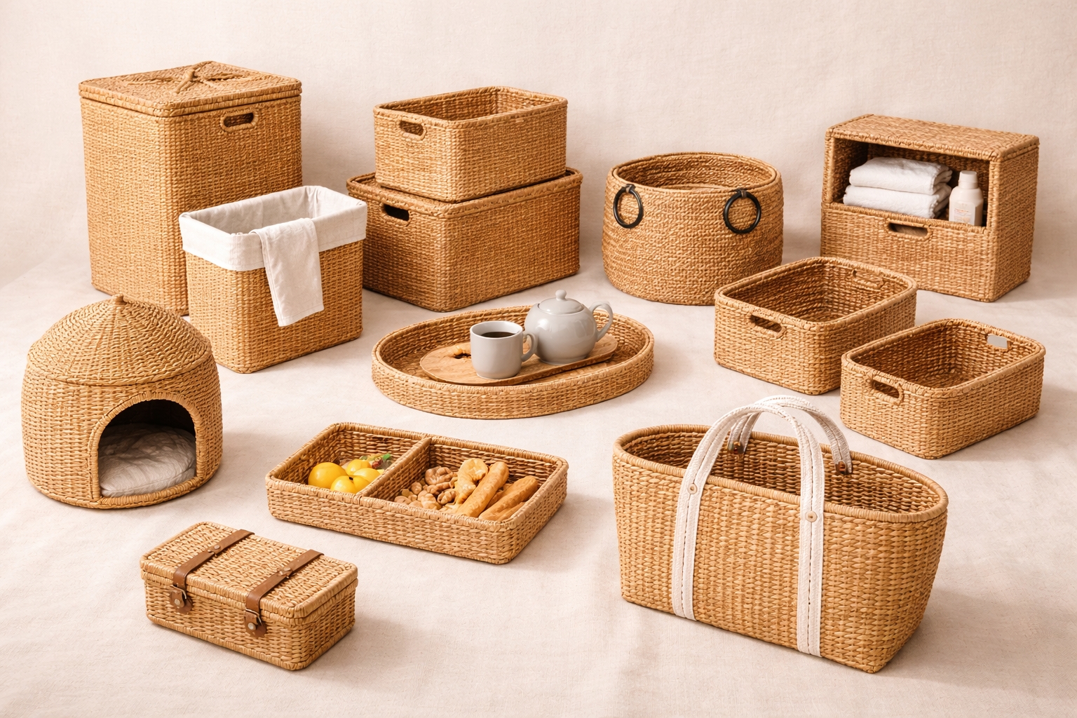 10 Best-Selling Water Hyacinth Basket Products for US and EU Wholesale Buyers in 2025